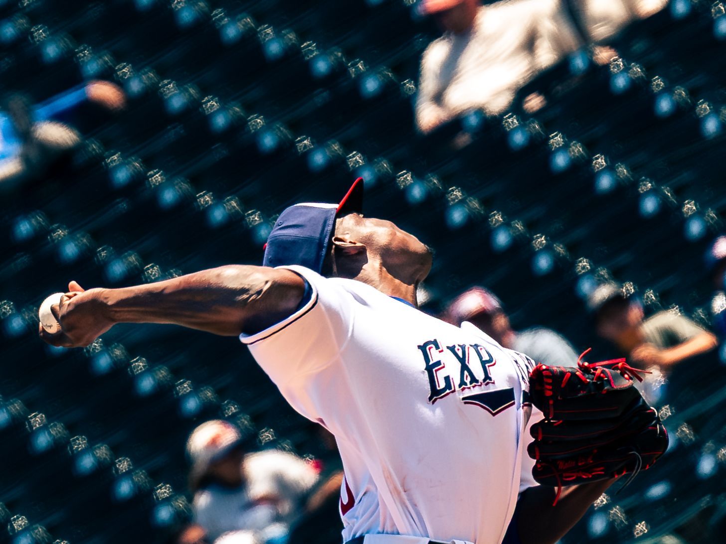 Pitcher releasing the ball