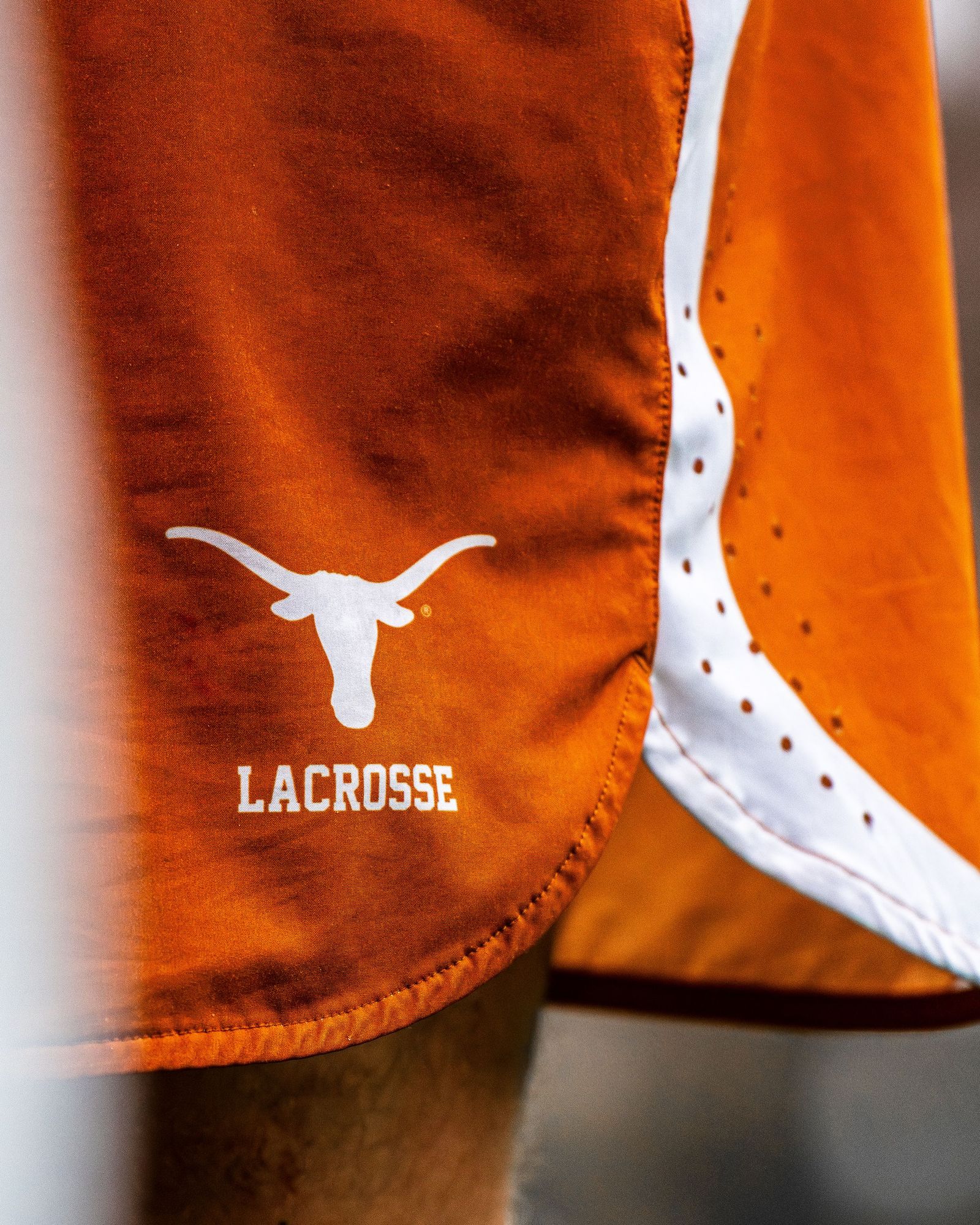 Texas lacrosse shorts detail